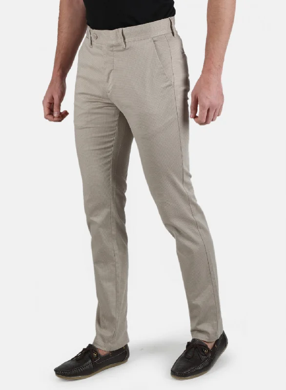 Men Grey Smart Fit Trouser