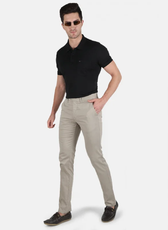 Men Grey Smart Fit Trouser