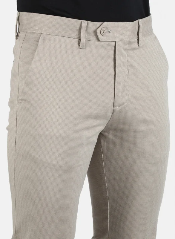 Men Grey Smart Fit Trouser