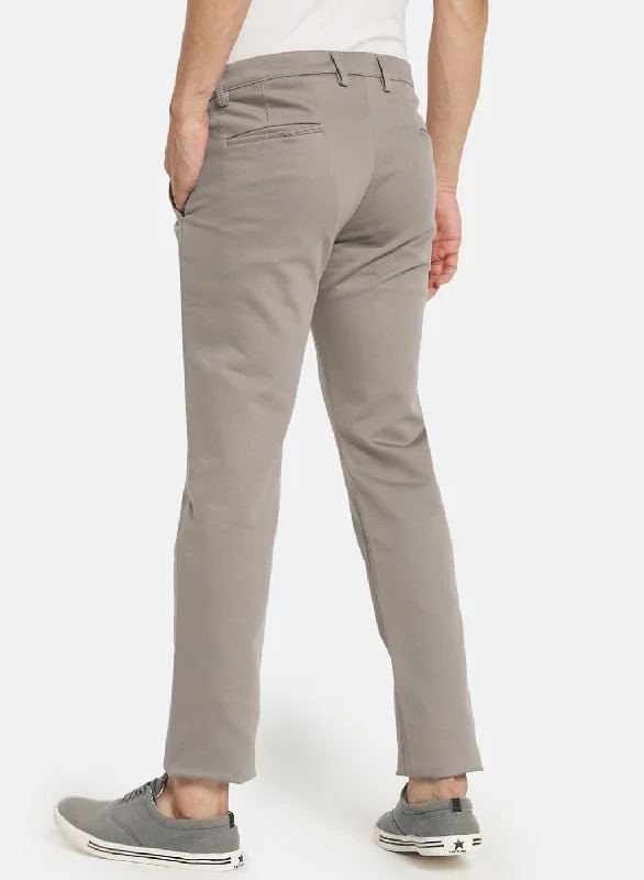 Men Grey Smart Fit Trouser