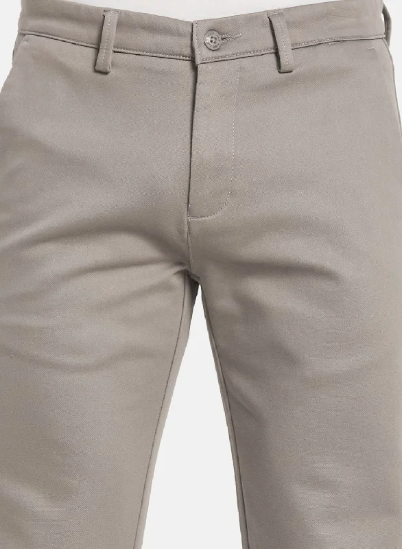 Men Grey Smart Fit Trouser