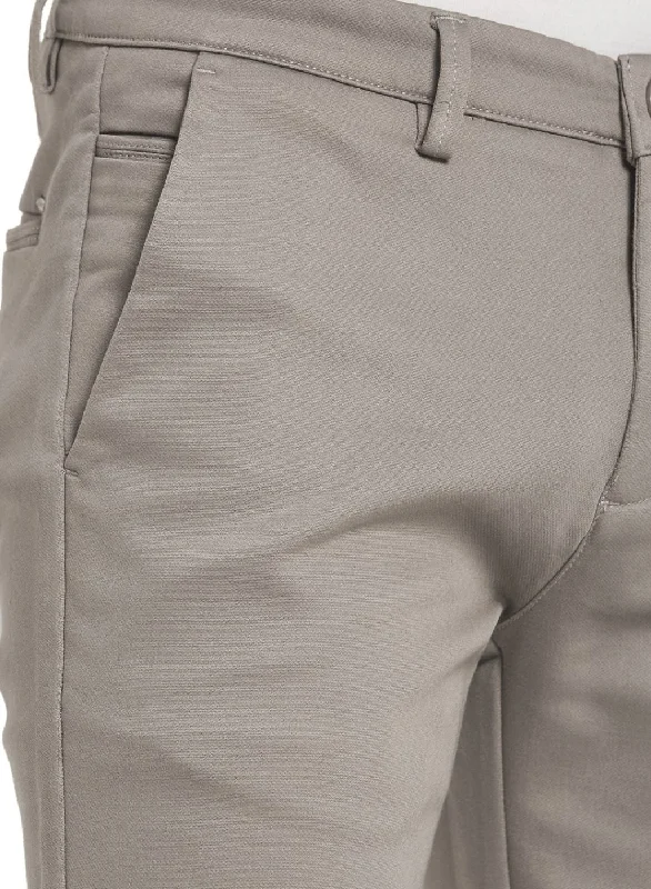 Men Grey Smart Fit Trouser