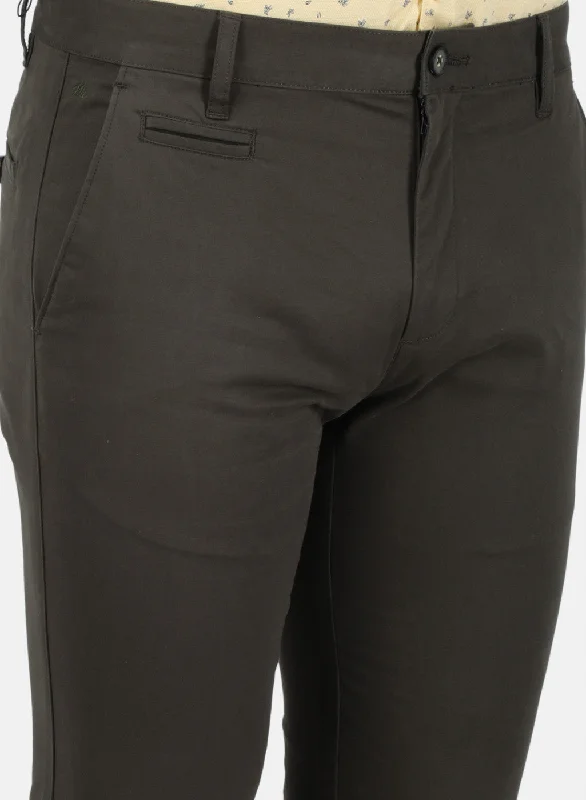 Mens Olive Slim Trouser