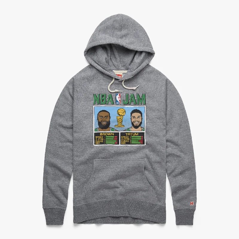 NBA Jam Celtics 2024 Champs Brown And Tatum Hoodie