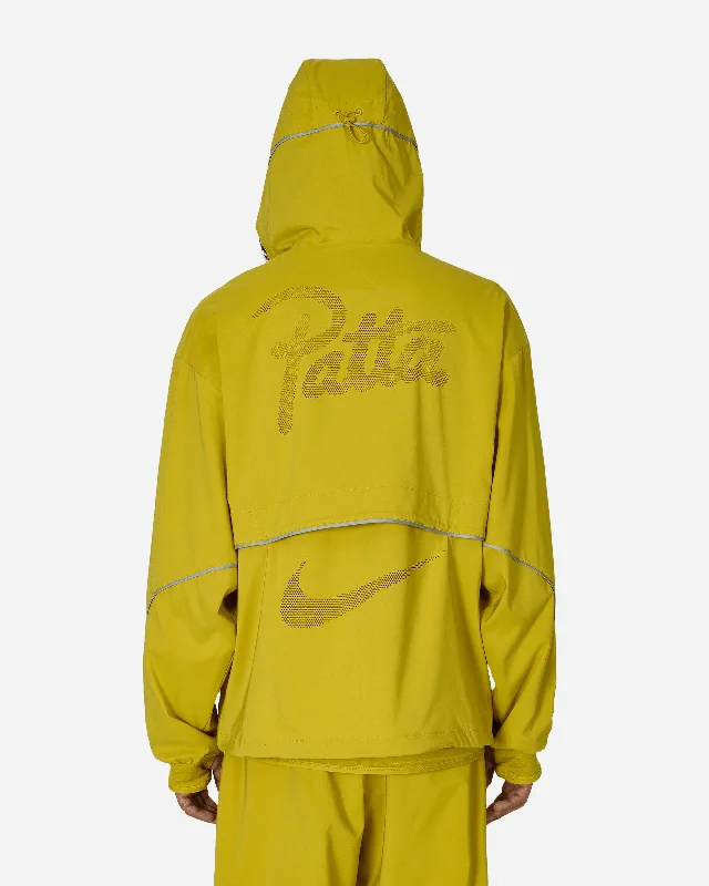 Patta Running Team Hooded Track Jacket Saffron Quartz