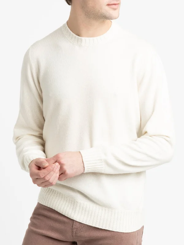 Off-White Cashmere Crewneck