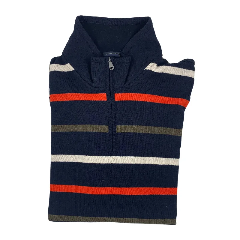 Paul & Shark Stripe Zip Polo Sweater