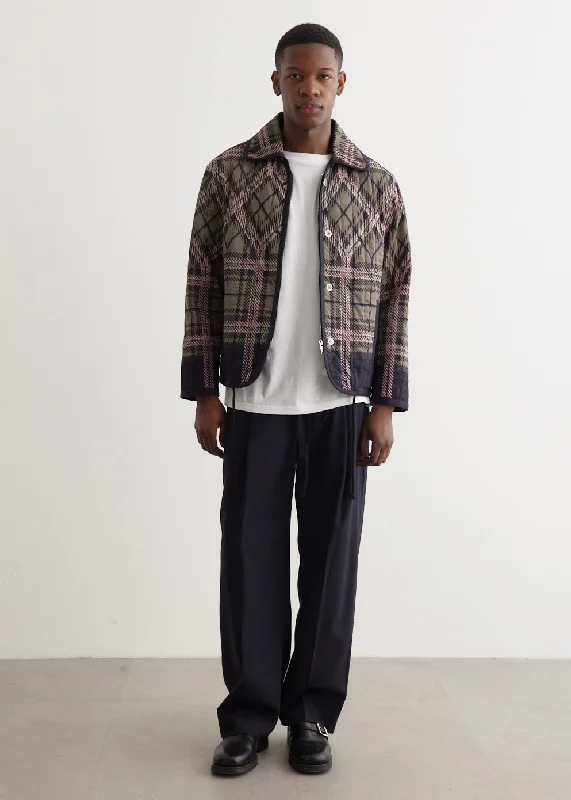 Quilted Plaid Fade Jacket