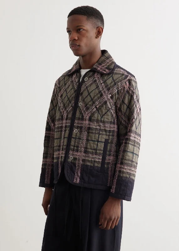 Quilted Plaid Fade Jacket