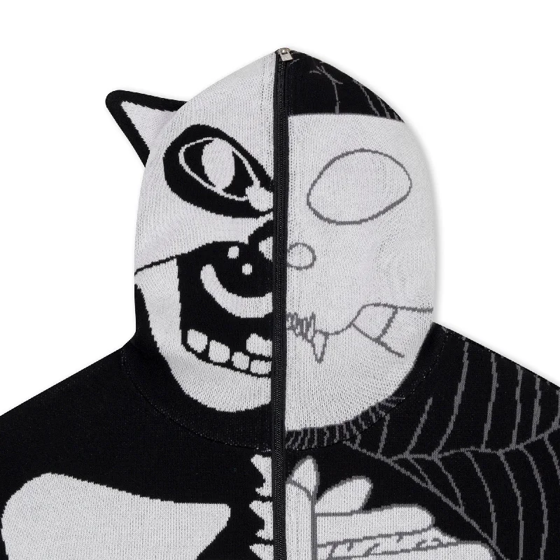 Skelly Nerm Knit Hoodie (Black/White)