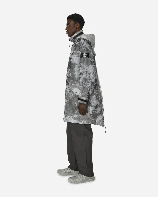 Dissolving Grid Camo Mesh Nylon Coat Dust