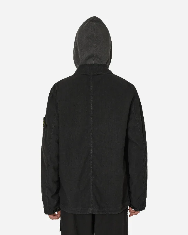 Lino Nylon Tela-TC Field Jacket Black