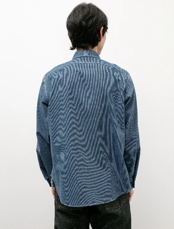 Lot 111 Work Shirt Indigo Pattern