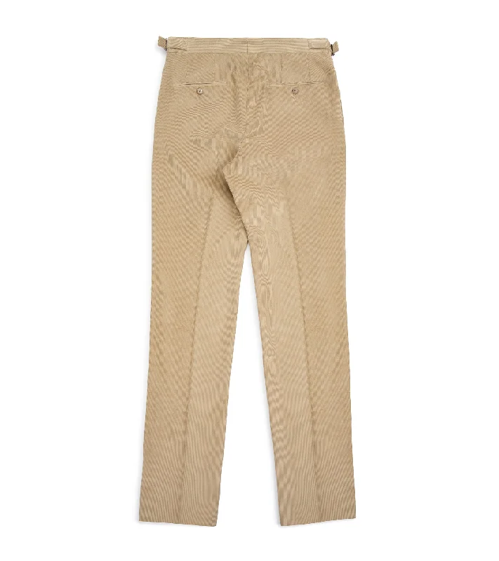 Trunk Wigmore Fine Cotton Corduroy Suit Trousers: Beige