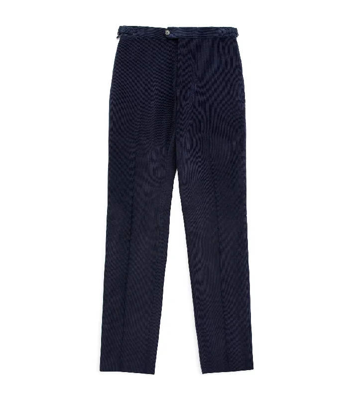 Trunk Wigmore Fine Cotton Corduroy Suit Trousers: Navy