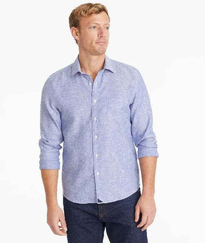 Wrinkle-Resistant Linen Vin Santo Shirt