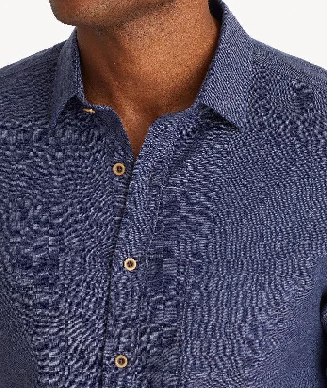 Wrinkle-Resistant Linen Vin Santo Shirt