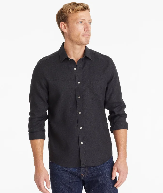 Wrinkle-Resistant Linen Vin Santo Shirt