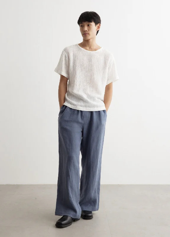 Wide Leg Linen Trousers