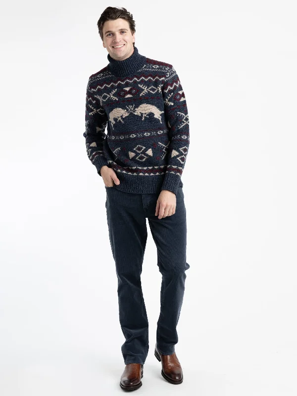 Wool-Cashmere Turtleneck Sweater