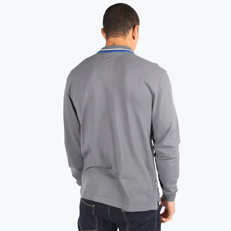 Elevate LS Polo Dark Grey