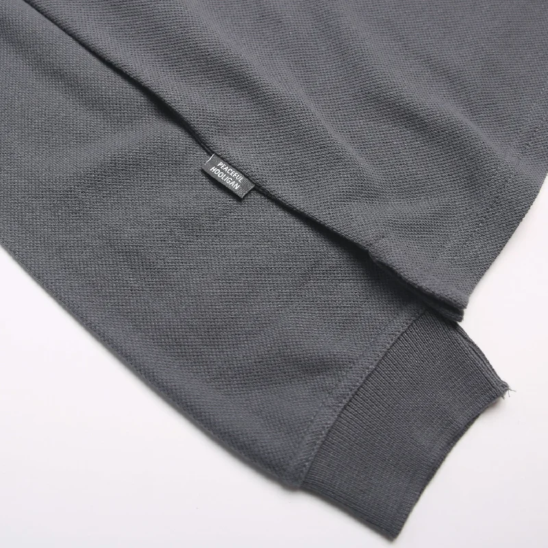 Elevate LS Polo Dark Grey