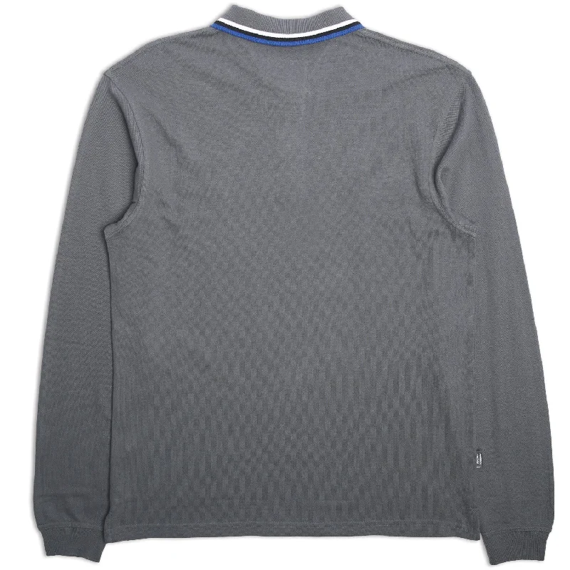 Elevate LS Polo Dark Grey