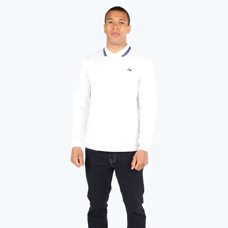 Elevate LS Polo White