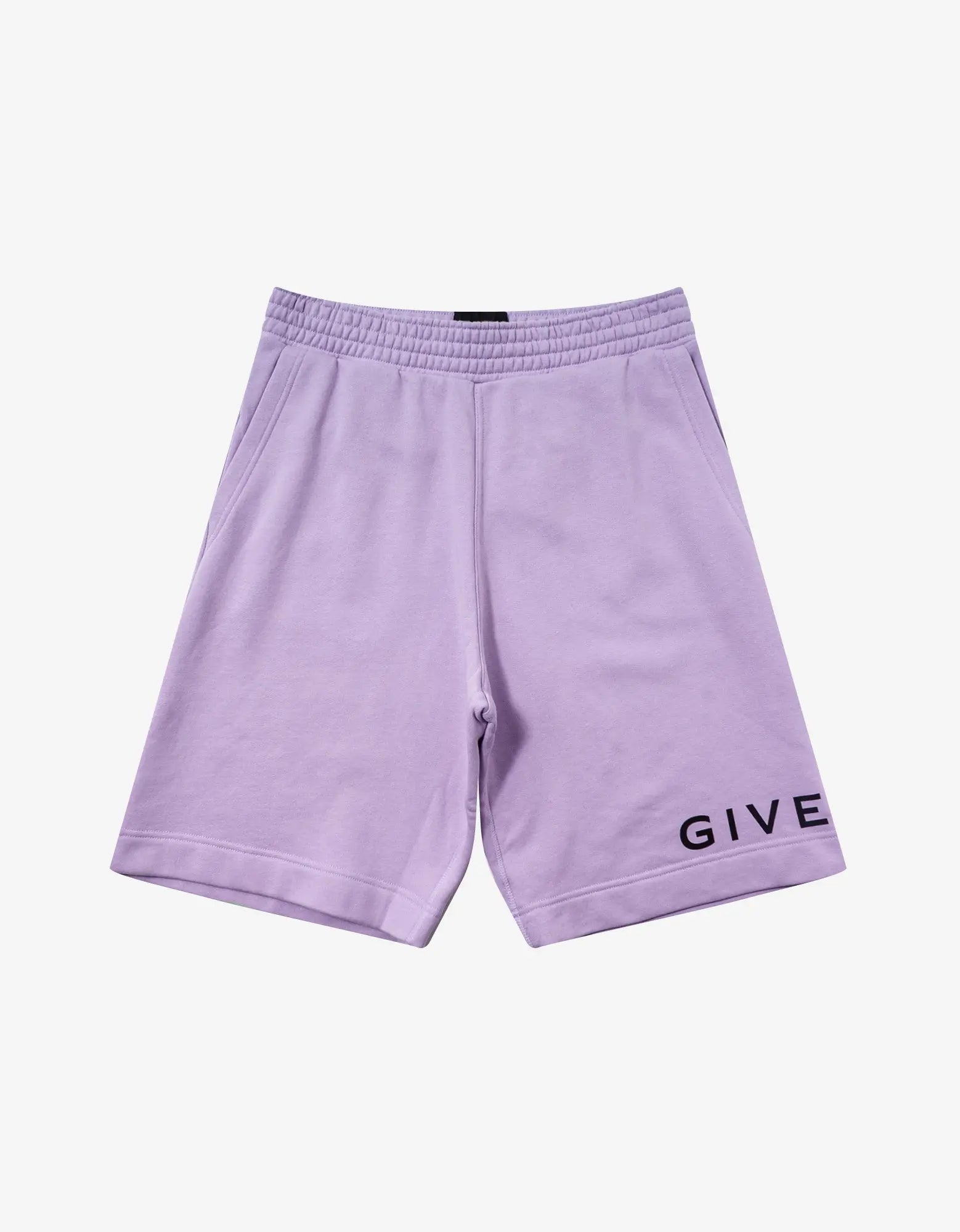 Givenchy Purple Archetype Logo Sweat Shorts