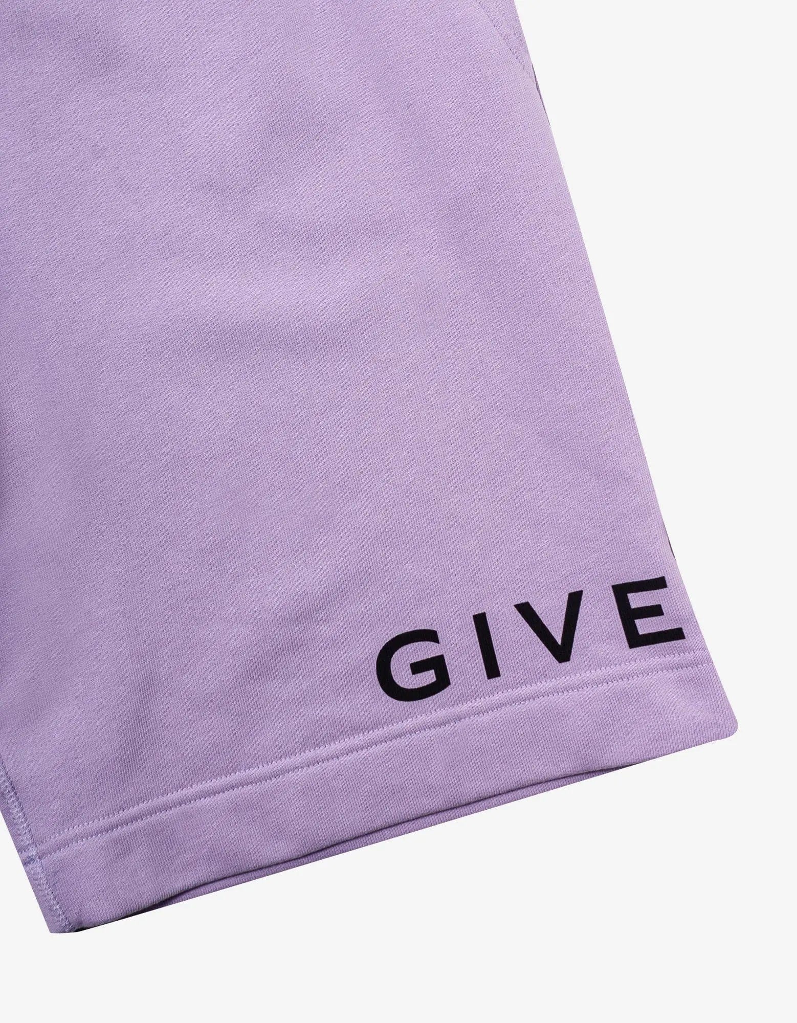 Givenchy Purple Archetype Logo Sweat Shorts