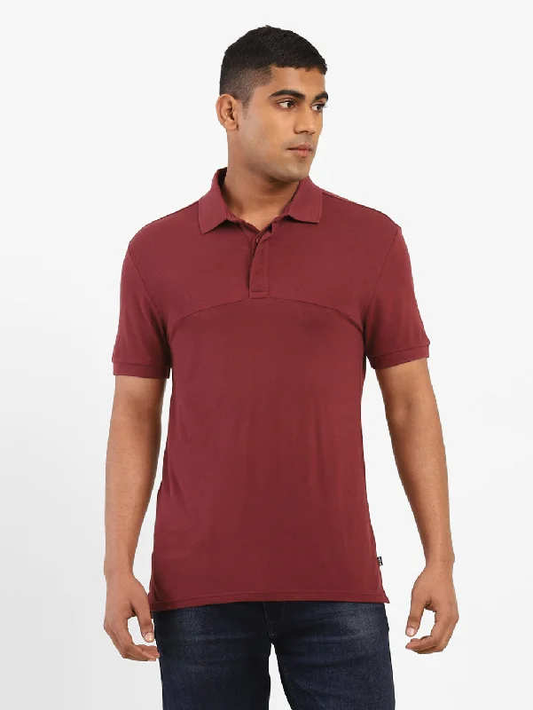 Men's Solid Polo T-shirt