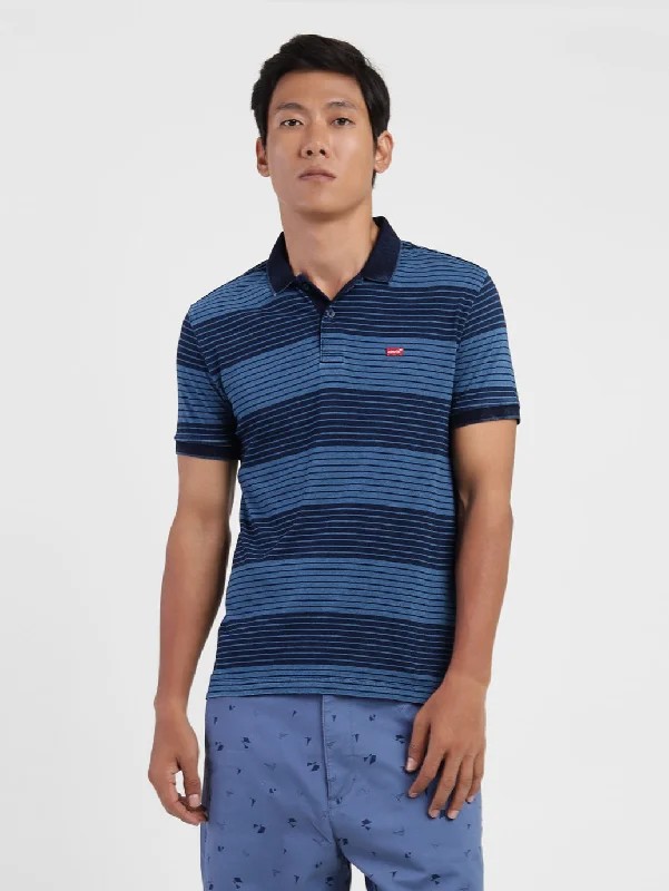 Men's Striped Polo T-shirt