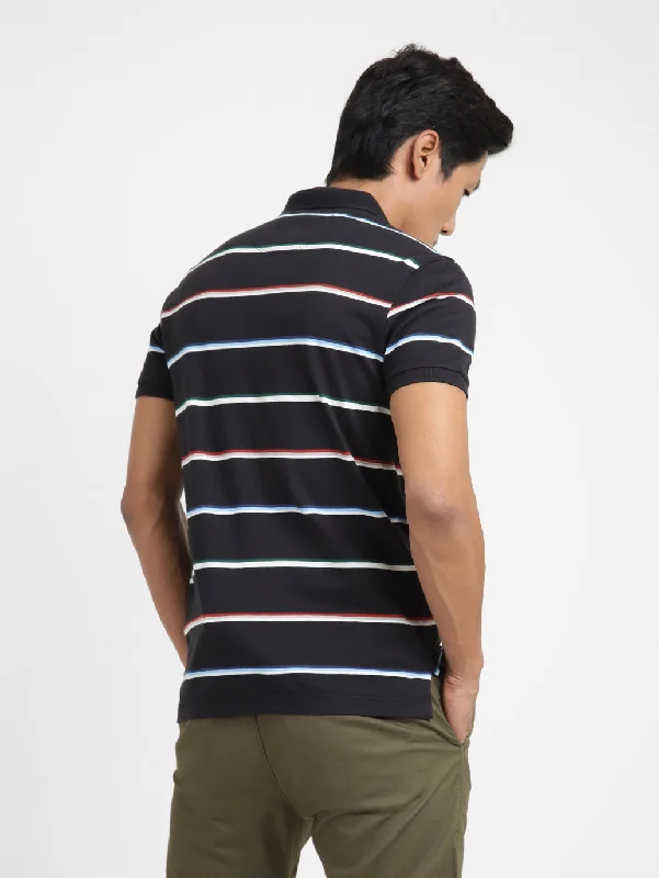 Men's Striped Polo T-shirt