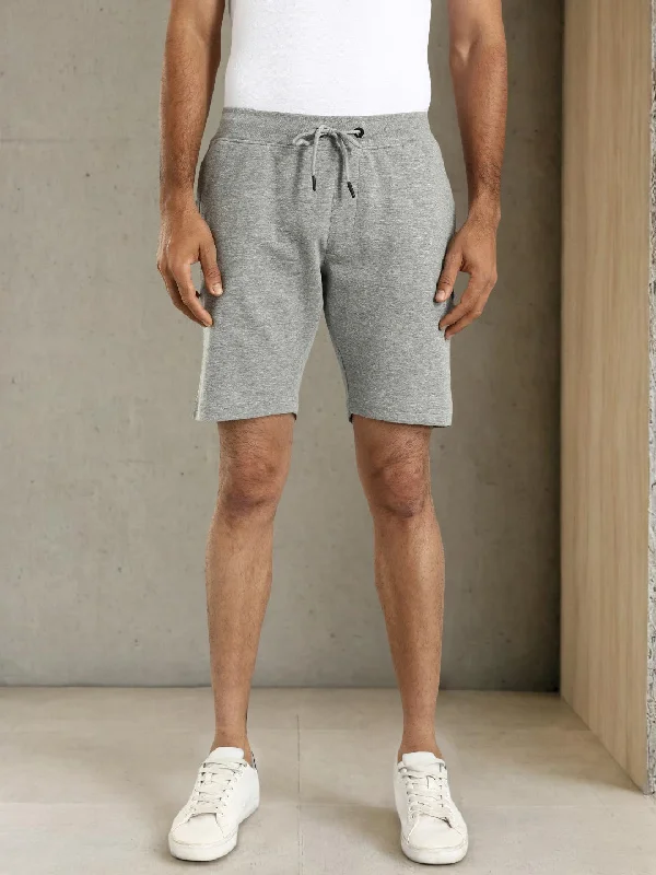 Men Solid Cotton Blend Shorts