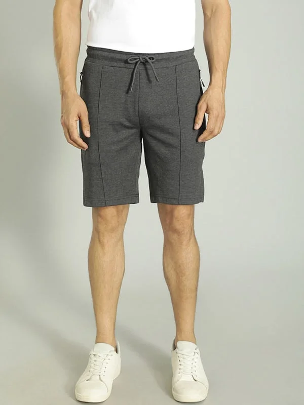 Men Solid Cotton Blend Shorts