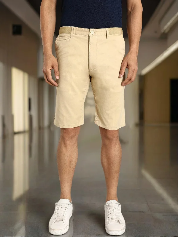 Men Solid Cotton Shorts