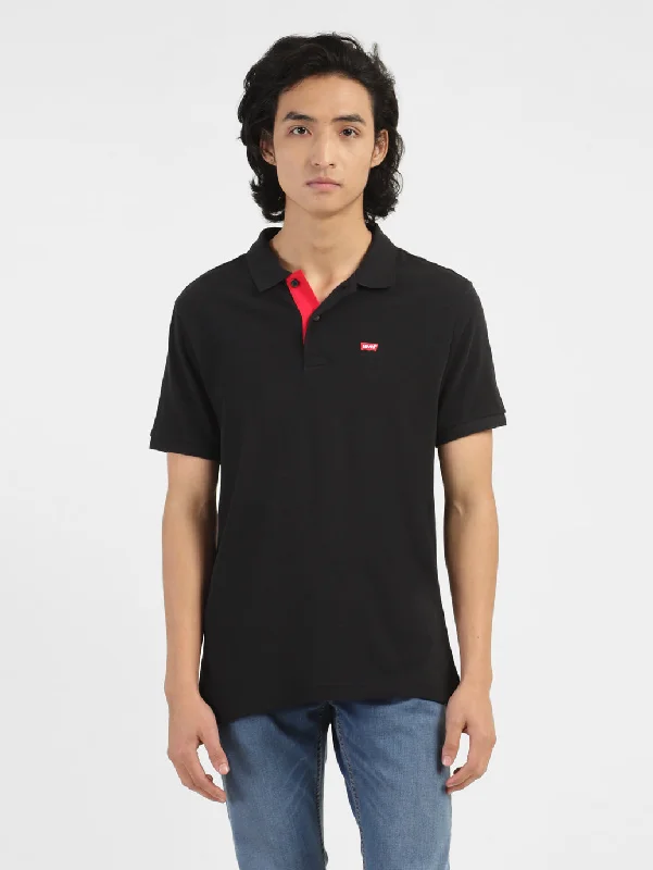 Men's Solid Polo T-shirt