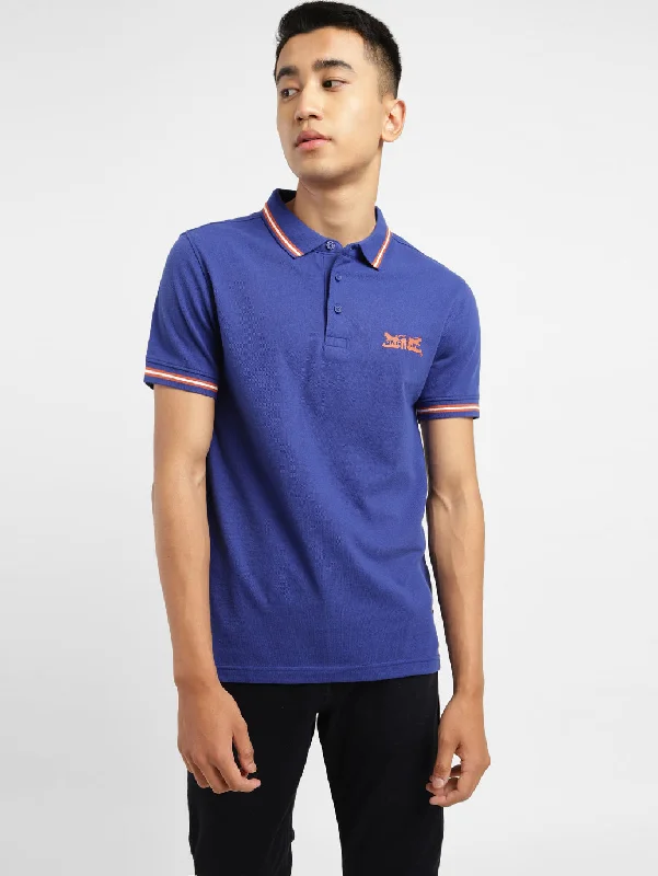 Men's Solid Polo T-shirt