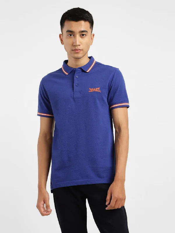 Men's Solid Polo T-shirt