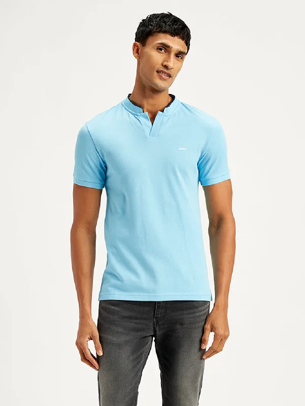 Men's Solid Slim Fit Polo T-Shirt