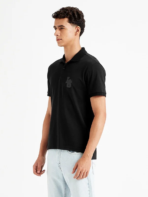 Men's Solid Slim Fit Polo T-Shirt