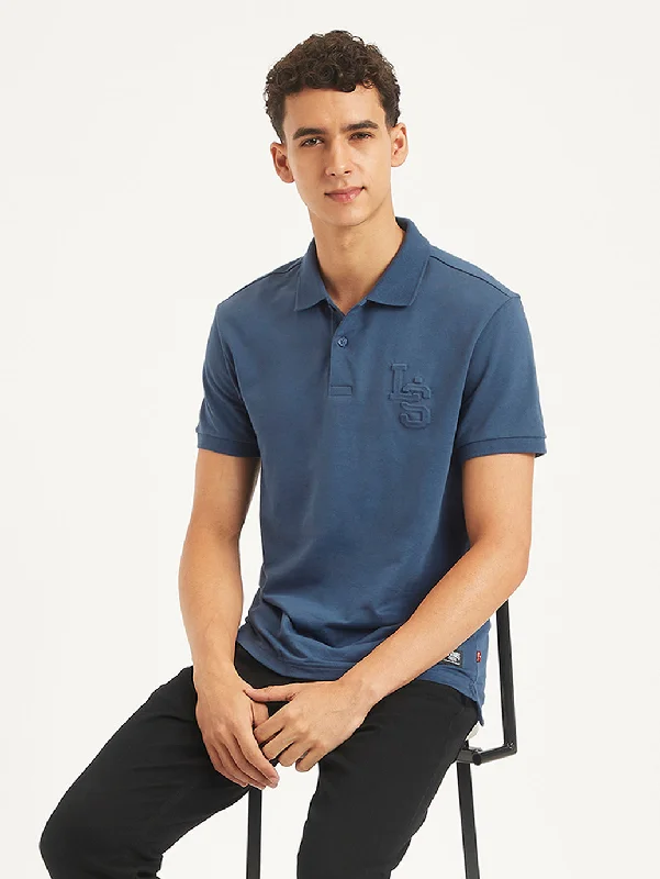 Men's Solid Slim Fit Polo T-Shirt