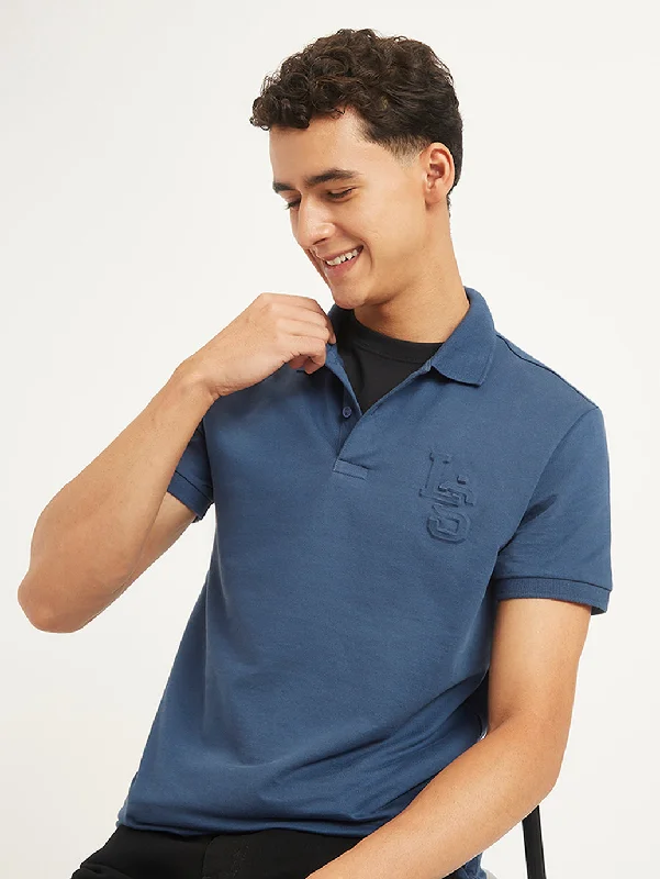 Men's Solid Slim Fit Polo T-Shirt