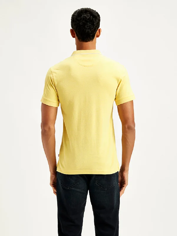 Men's Solid Slim Fit Polo T-Shirt