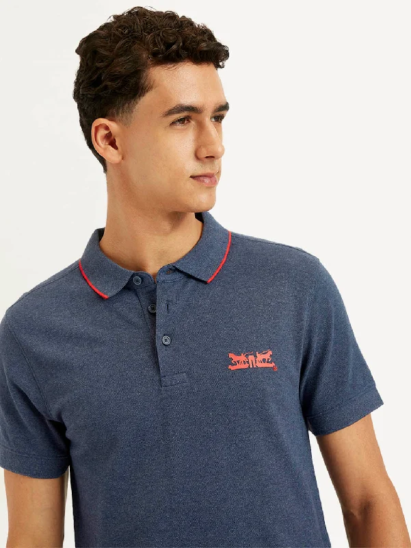 Men's Solid Slim Fit Polo T-Shirt