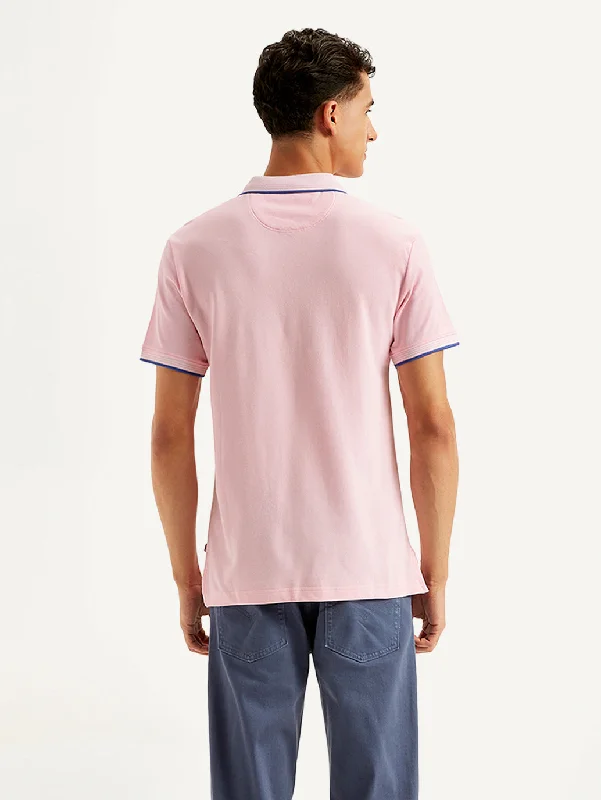 Men's Solid Slim Fit Polo T-Shirt