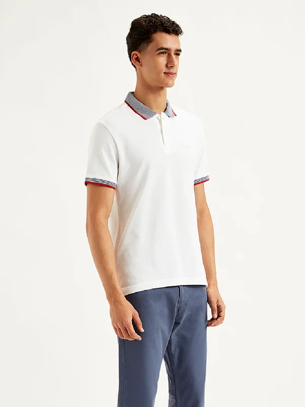 Men's Solid Slim Fit Polo T-Shirt