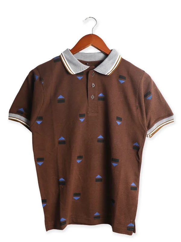 HG Men's Polo T-Shirt Brown