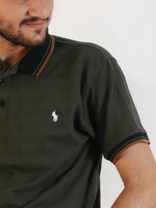 SN Men's Polo T-Shirt Dark Green