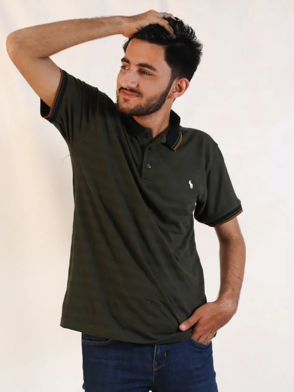 SN Men's Polo T-Shirt Dark Green